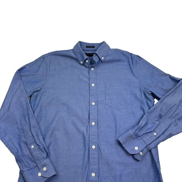 Banana Republic Untucked Fit Oxford Long Sleeve Button-Down Shirt Men's Size M - Picture 2 of 5